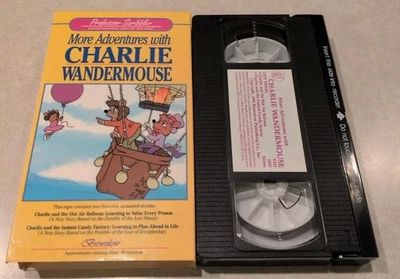 More Adventures with Charlie Wandermouse VHS Kids Animation Cartoon - Image 1 of 4