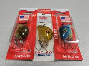 (3) Discontinued Norman FAT BOY Crankbaits...Great Colors...NOS!!! - Picture 1 of 5