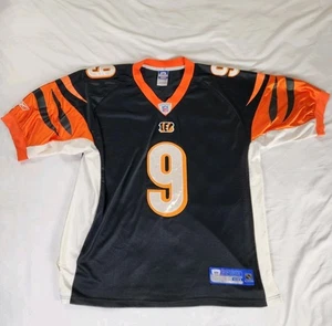 Reebok Jersey 50 Men’s Cincinnati Bengals #9 NFL Equipment Black Orange - Picture 1 of 8