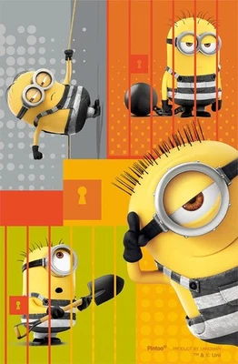 Rompecabezas Minions de 132 piezas - Rompecabezas de pie transparente Despicable Me Prisoner Foto 1 de 3