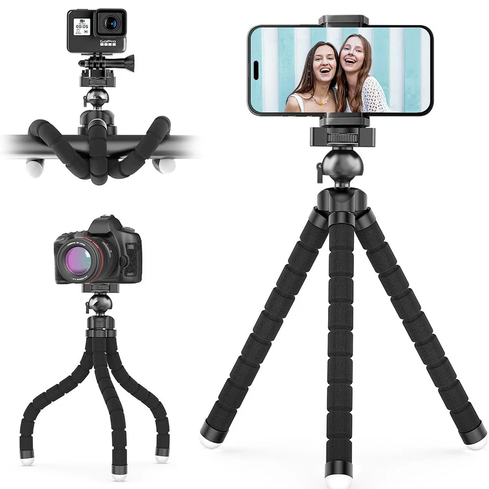 Octopus Adjustable Tripod Stand Flexible Phone Holder for iPhone Camera Bracket - Image 1 of 4
