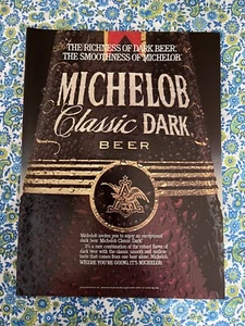 Vintage 1985 Michelob Classic Dark Beer  Print Ad Smoothness Of Michelob - Picture 1 of 7