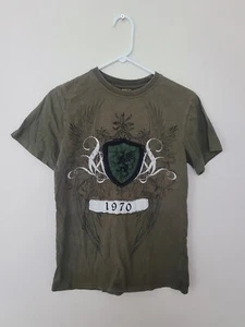 Brooklyn Xpress Loyality 1970 Graphic Tee Olive Boys Size XL (14/16)  - Picture 1 of 9