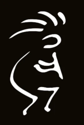 Calcomanía Kokopelli Fertilidad Deidad Arte de Pared Pegatina Coche Ventana Rock n Roll Hippie Foto 1 de 2