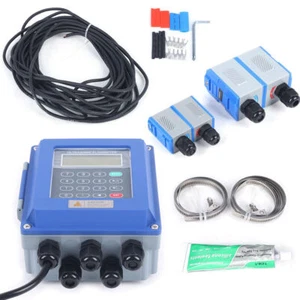 TUF-2000B Ultrasonic Flow Meter Wall Liquid Flowmeter TS-2 TM-1 Transducer - Picture 1 of 12