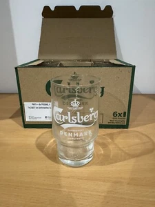 SET 6 GLÄSER CARLSBERG 25CL NEUES MODELL 2018 in Box - Bild 1 von 6