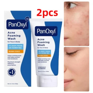 2×PanOxyl Benzoyl Peroxide 10% Foaming Acne Wash Skin Care 156g - Picture 1 of 14