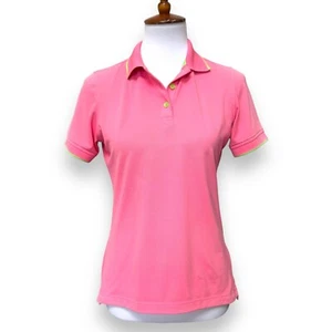 Peter Millar Womens Golf Polo Shirt Pink Short Sleeve Stretch Moisture Wicking S - Picture 1 of 9