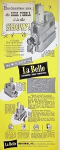 VINTAGE 1950s Print Ad ~ La Belle Automatic Slide Projectors ~ America's Finest - Picture 1 of 1