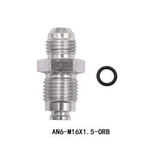 6AN Power Steering Fittings 16mm 1.5 and 18mm 1.5 for GM Power Assist Pumps - Picture 1 of 6
