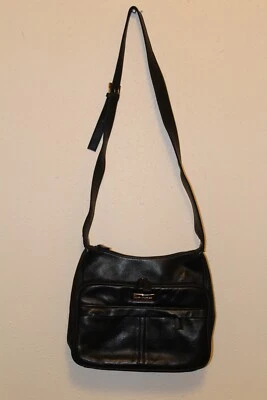 Hush Puppies 斜挎包钱包/手提包/收纳袋 - 中号 - 黑色 — 第 1/4 张图片