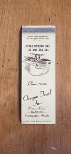 Cubierta vintage de fósforo Oregon Trail Inn Tumwater Washington - Imagen 1 de 3