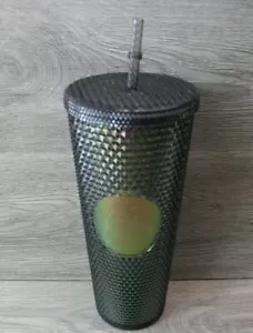 Bicchiere Starbucks Borchie Nero Autunno 2020 Iridescente Dark Bling Halloween Venti - Foto 1 di 8