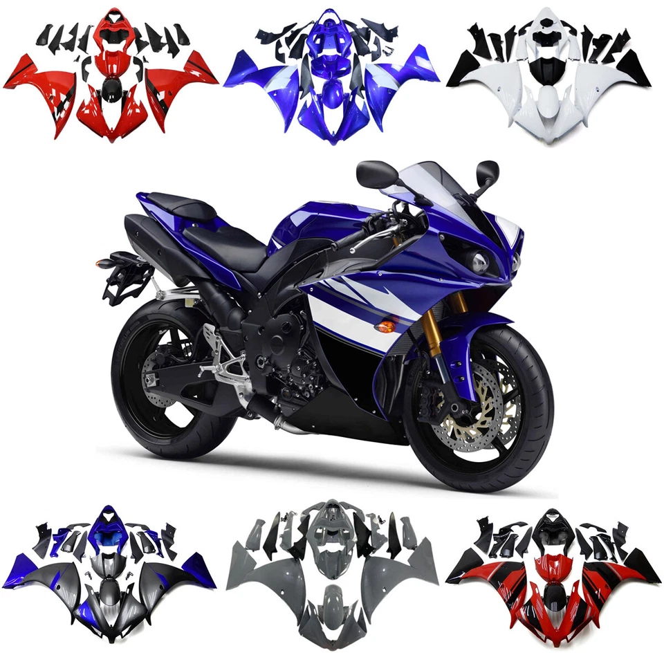 ABS Plastic Fairings For 2012 2013 2014 Yamaha YZF R1 Fairing Kit Full Bodywork — 第 1/4 张图片