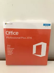 Microsoft Office Professional Plus 2016 - 32/64 Bit - Brand New Sealed Box – DVD - Picture 1 of 3
