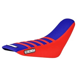 Honda CRF 110 2013-2018 pinza cubierta de asiento rojo/azul/rojo costillas #72 - Imagen 1 de 5