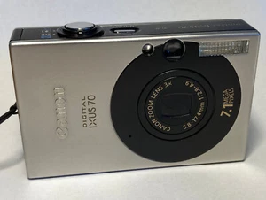 Canon IXUS 70 Digitalkamera PowerShot SD1000 Digital Elph camera silber schwarz - Bild 1 von 7