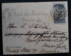 RARE 1920 Liberia Cover ties 5c stamp cancelled Monrovia to USA Forwarded
