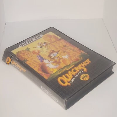 QuackShot Starring Donald Duck Sega Genesis 1991 Complete Damaged Case and Art - Image 1 of 4