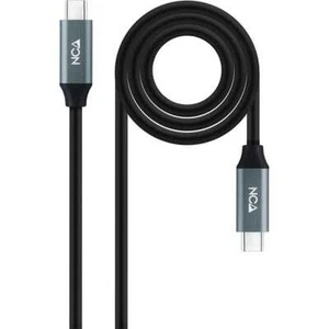 NANOCABLE Cavo USB-C/M-USB-C/M 3.2 Nero, 0,5 m, Gen2 20Gbps 5A/100W 4K - Zdjęcie 1 z 6