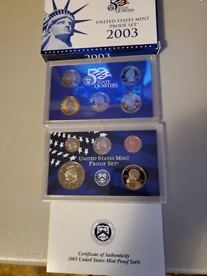 2003 U S Mint Clad Proof Set ( Keeper ) indeed Original Owner Beautiful Set . - Image 1 of 4