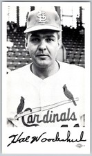 1965 St. Louis Cardinals Photocards Hal Woodeshick
