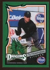 2000 Kroger Dayton Dragons TY HOWINGTON Signed Card autograph AUTO RC REDS
