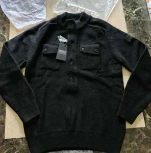 new RRP £169 mens BARBOUR calibrate WOOL sweater jumper half zip size M ; - Picture 1 of 7