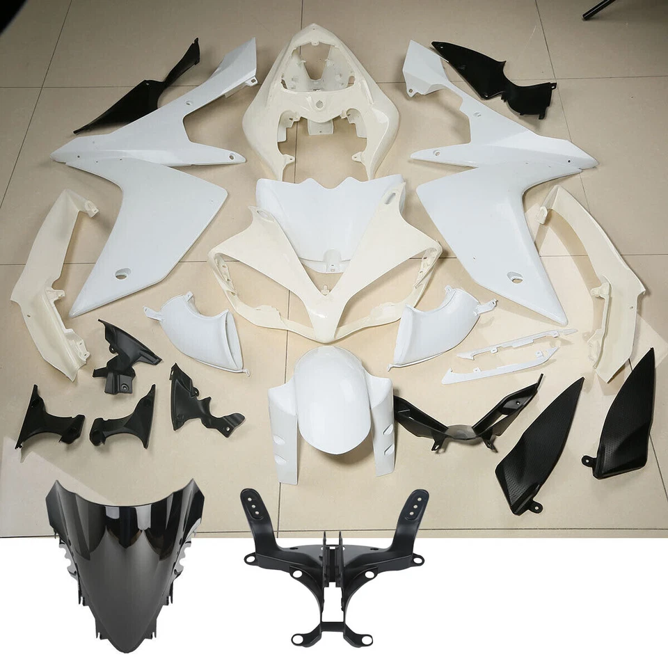 Carenados sin pintar carrocería y soporte superior apto para Yamaha YZF R1 2007-2008 Foto 1 de 4