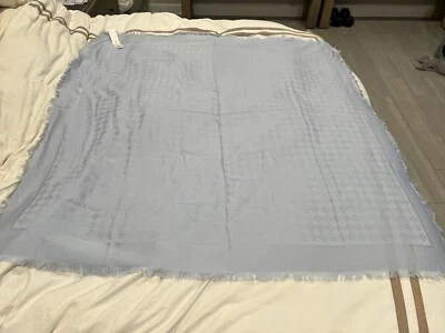 Cachecol de viagem leve jacquard logotipo Tory Burch novo com etiquetas - Imagem 1 de 4