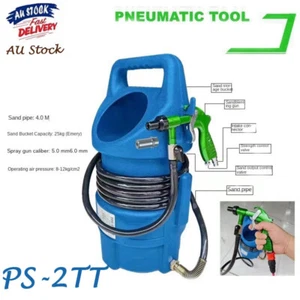 25KG Rust Removal Sandblaster Sand Blaster Gun Pressure Air Sandblaster Kit AU - Picture 1 of 5