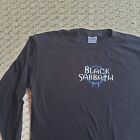 T-shirt vintage à manches longues noir sabbat bande graphique 2000 tournée - XL