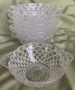 Beerenschale Dessertschalen Korbgeflechtmuster 8er Set - Bild 1 von 7