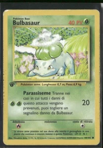 Pokemon TCG Bulbasaur 44/102 1st Edition Base Set Italian - Picture 1 of 5