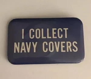Vtg Navy Naval Postal Cover Collector “I Collect” Button Pin 1975 Wincraft - Picture 1 of 3