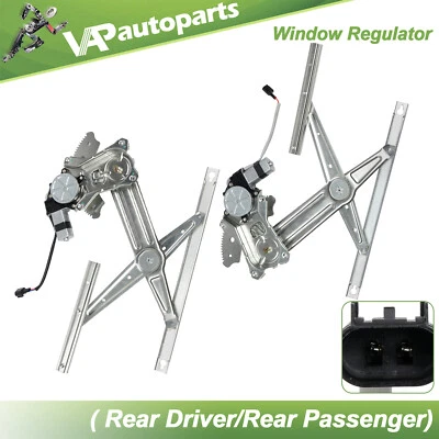 Regulador de ventana eléctrica trasero derecho derecho diestro con motor para camioneta Dodge Ram 1500 2500 3500 Foto 1 de 4