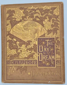 1886 Der Tagstraum von Alfred Tennyson, illustriert, vergoldete Seiten, 10"x 13" - Bild 1 von 14