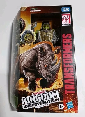 Figura de acción Transformers Kingdom War for Cybertron Rhinox 2020 Hasbro sellada Foto 1 de 4