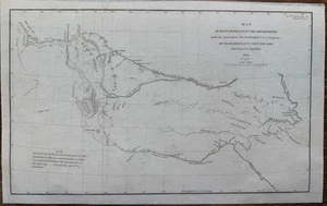 Mapa de la Ruta Perseguida por la Expedición Tardía bajo el Mando del Coronel S W - Imagen 1 de 4