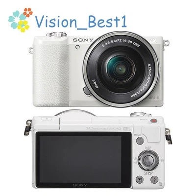 Sony Alpha A5100 Mirrorless Digital Camera 24.3 MP with 16-50mm Lens White  - Image 1 of 4