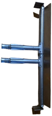 NIB charmglow gas grill twin pipe burner 17" length with heat shield - Image 1 of 3