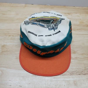 VINTAGE Miami Dolphins Hat Cap Fitted Adult One Size Green Football Painter Mens - Picture 1 of 13