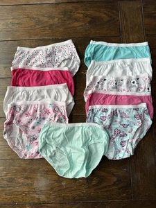 Ropa interior Hanes para niñas pequeñas 2T/3T calzoncillos algodón pura comodidad 10 pares - Imagen 1 de 4