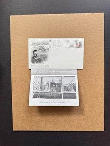 US 1975 Flight Millstone Cover#32 +1st US President-to-Fly +Theo Roosevelt +Info - Picture 1 of 1