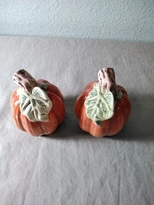Vintage OCI 1988 Kürbis Salz & Pfefferstreuer Keramik Herbst Ernte Erntedankfest - Bild 1 von 4