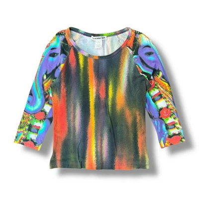 Top abstracto Vivienne Tam raro Foto 1 de 4