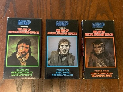 3 VHS MBP Presents The Art Of Special Make-Up Effects 1989 Horror Movies Vol 123 - Imagen 1 de 4
