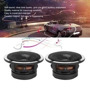 Pair Of 3in Midrange Loud Speaker 100W Maximum Power Silver Black SLS - Zdjęcie 1 z 12