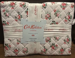 Nuevo Juego de Edredón Cath Kidston Roses Floral Queen 3 piezas - Imagen 1 de 4