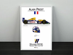 Estampado Alain Prost Williams FW15C F1 - Scuderia GP - Imagen 1 de 2